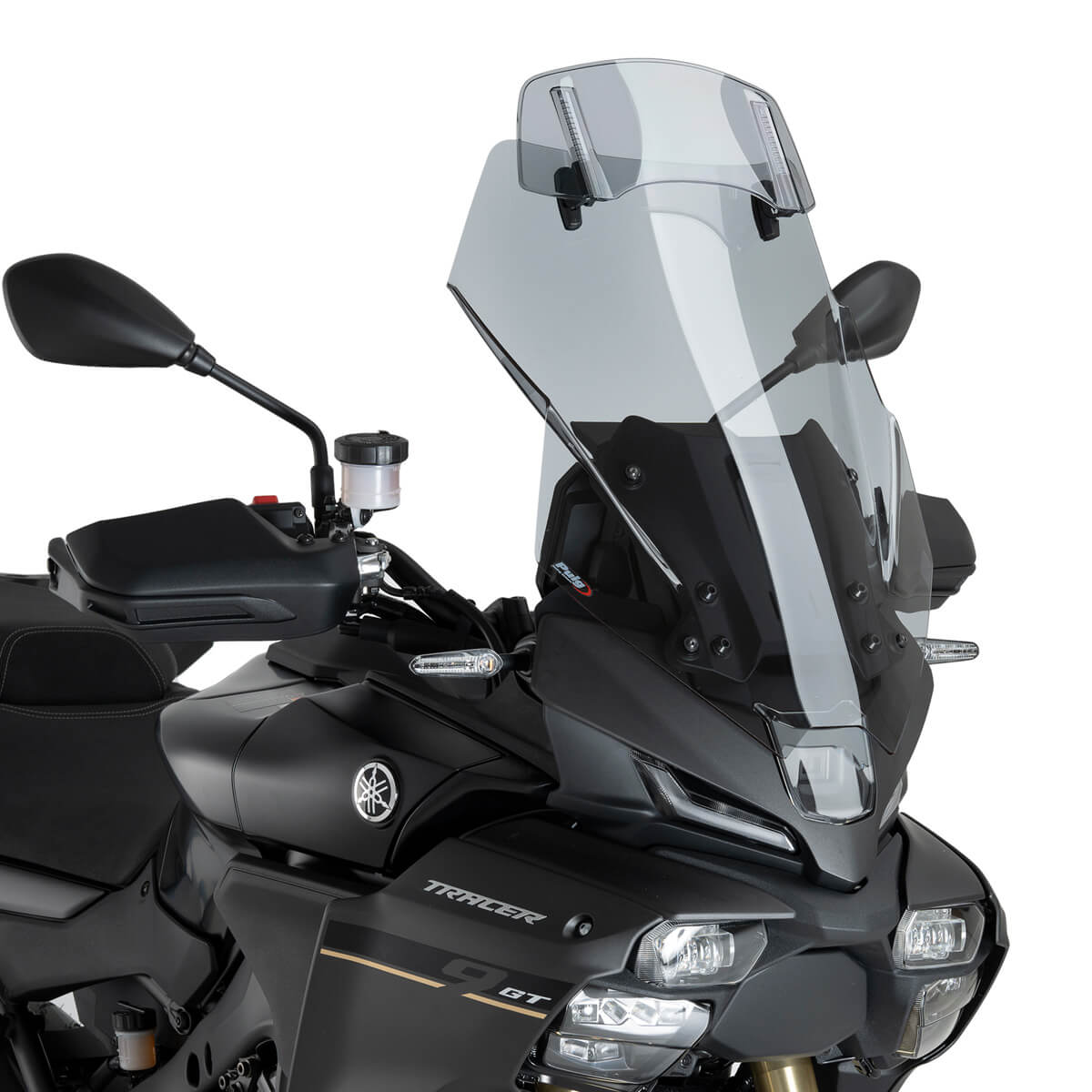 Puig 22457H Touring Windshield with Visor, Smoked for Yamaha