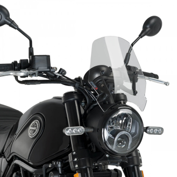 view Puig 9747W New Generation Sport Windshield for Benelli Leoncino 500 2021+