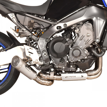 view Spark GYA8893T Grid-O Full Titanium Exhaust for Yamaha MT-09 2021+ & XSR900 2022+