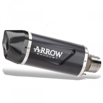 view Arrow Indy Race Evo Full Exhaust, Aluminum Dark for Yamaha MT-07 2025+