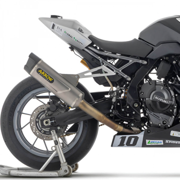 view Arrow Competition Full Titanium System Exhaust for Suzuki GSX-8 R/S 2024+