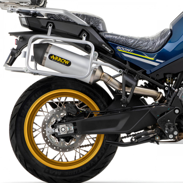 view Arrow Race-Tech Slip-on Exhaust, Aluminum for CF Moto 800MT '23-'24