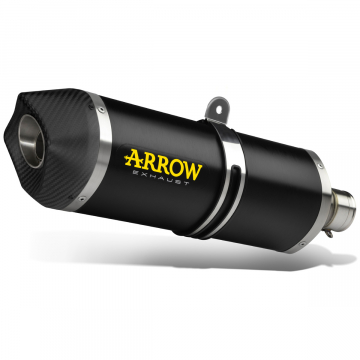 view Arrow Race-Tech Slip-on Exhaust, Aluminum Dark for CF Moto 800MT '23-'24