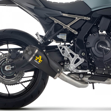 view Arrow Works Slip-on Exhaust, Nichrome Dark for Suzuki GSX-8 R/S/T/TT 2023+