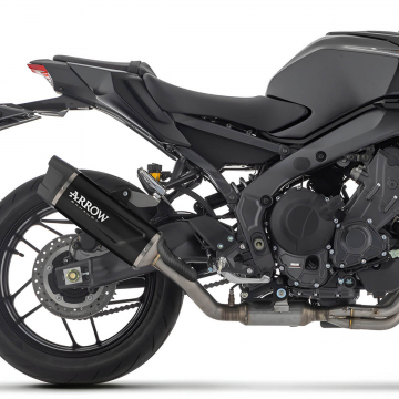 view Arrow Indy-Race EVO Slip-on Exhaust, Aluminum Dark for Yamaha MT-09/SP/35Kw 2024+