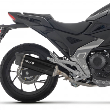 view Arrow Indy Race Evo Slip-on Exhaust, Aluminum Dark for Honda NC750X 2025+