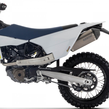 view Arrow Explorer Full Exhaust, Titanium for Husqvarna 701 & 690 Enduro/Supermoto 2026+