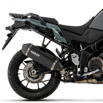 view Arrow Explorer Slip-on Exhaust, Aluminum Dark for Suzuki V-Strom 1050 2025+