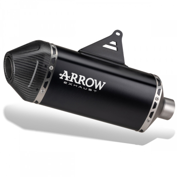 view Arrow Explorer Slip-on Exhaust, Aluminum Dark for Honda XL750 Transalp 2023+