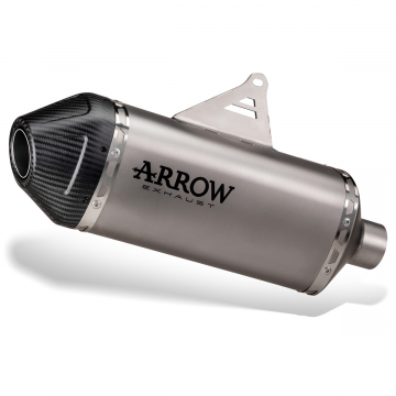 view Arrow Explorer Slip-on Exhaust, Titanium for Yamaha Tenere 700 2019+