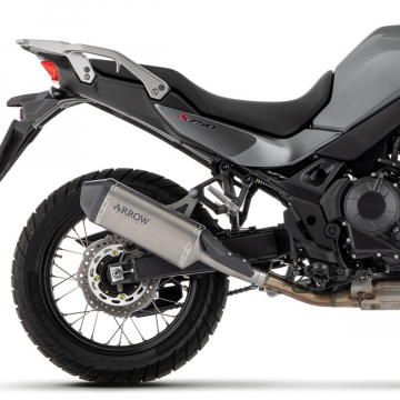 view Arrow Explorer Slip-on Exhaust, Titanium for Honda XL750 Transalp 2023+