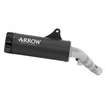 view Arrow Rebel Slip-on Exhaust, Nichrome Dark for Honda CMX1100 Rebel 2025+