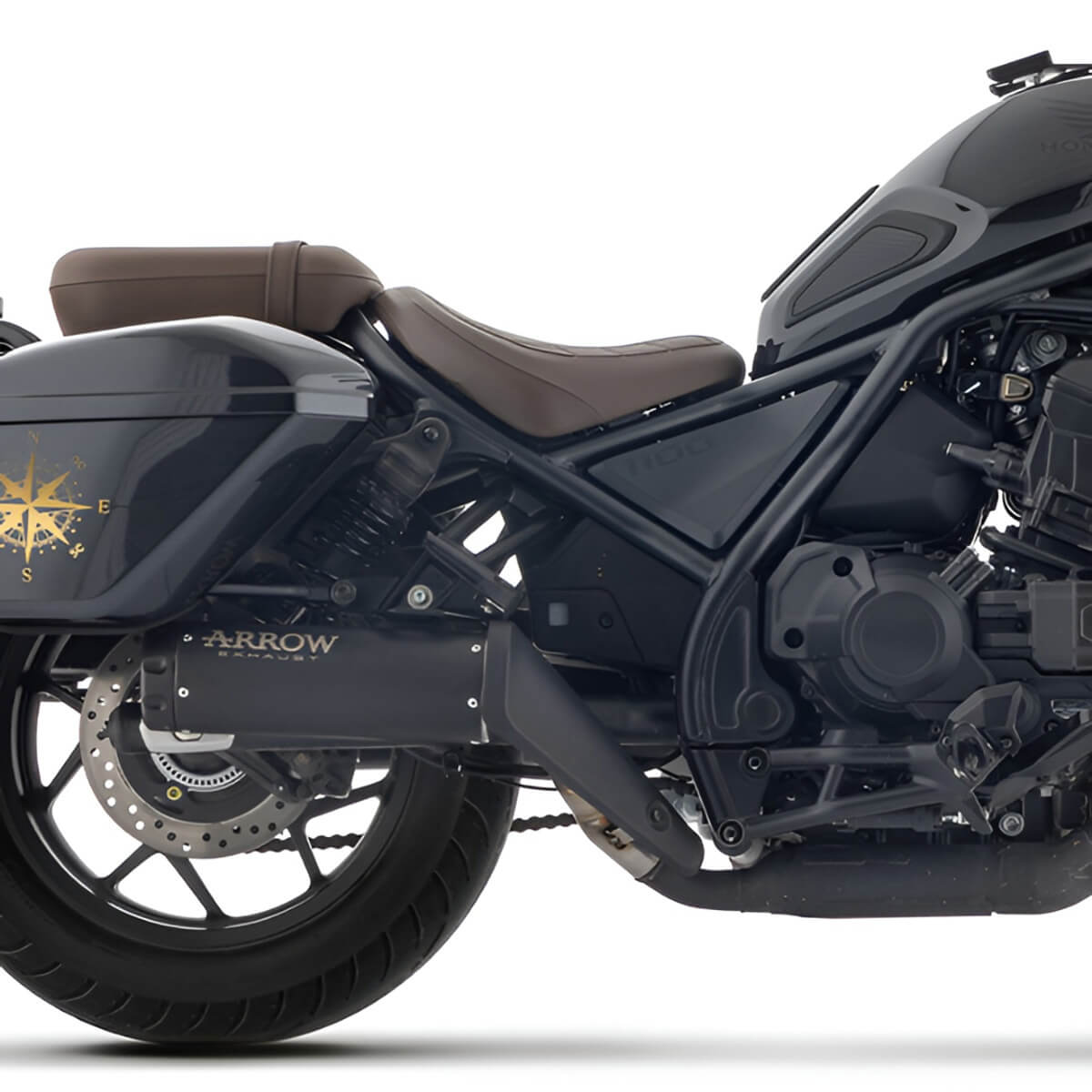 Rebel Arrow Honda 0 CMX Exhaust Dark CMX1100 for Exhaust, Nichrome
