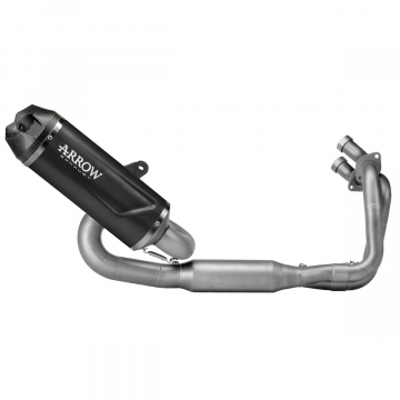 view Arrow Indy Race EVO Full Exhaust, Aluminum Dark for Kawasaki Ninja 650/Z650 2024+
