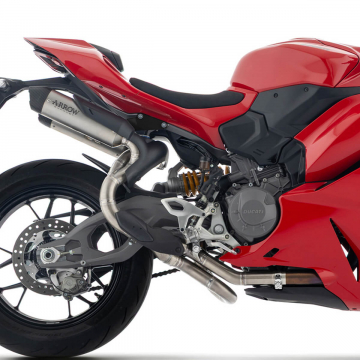 view Arrow Round Sil Racing Exhausts, Titanium for Ducati Panigale/Streetfighter V2/S 2025+