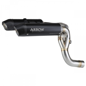 view Arrow Round Sil Racing Exhausts, Dark for Ducati Panigale/Streetfighter V2/S 2025+