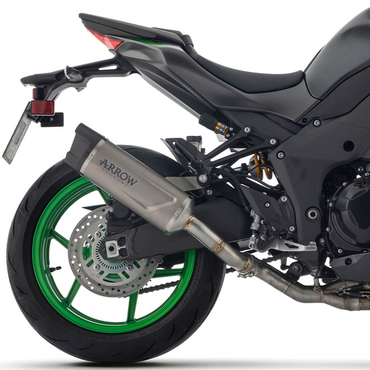 Arrow Indy Race Evo Slip-on Exhaust, Titanium for Kawasaki Z1100