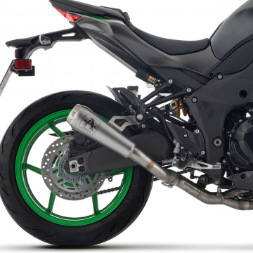 view Arrow Pro-Race Slip-on Exhaust, Titanium for Kawasaki Z1100/SE 2025+
