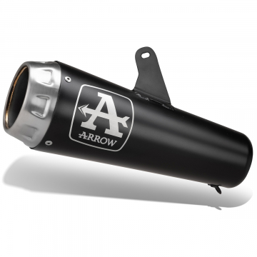 view Arrow Pro-Race Slip-on Exhaust, Nichrome Dark for Kawasaki Z1100/SE 2025+