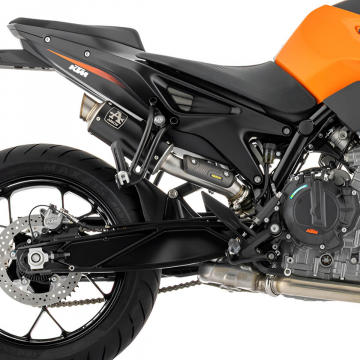 view Arrow GP2 Slip-on Exhaust, Nichrome Dark for KTM 790 Duke 2025+