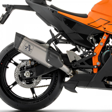 view Arrow Pista Slip-on Exhaust, Titanium for KTM 990 RC R 2026+