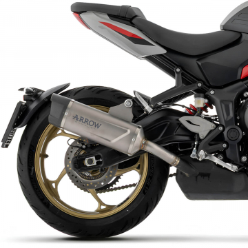 view Arrow Indy Race EVO Slip-on Exhaust, Titanium for Triumph Trident 800 2026+