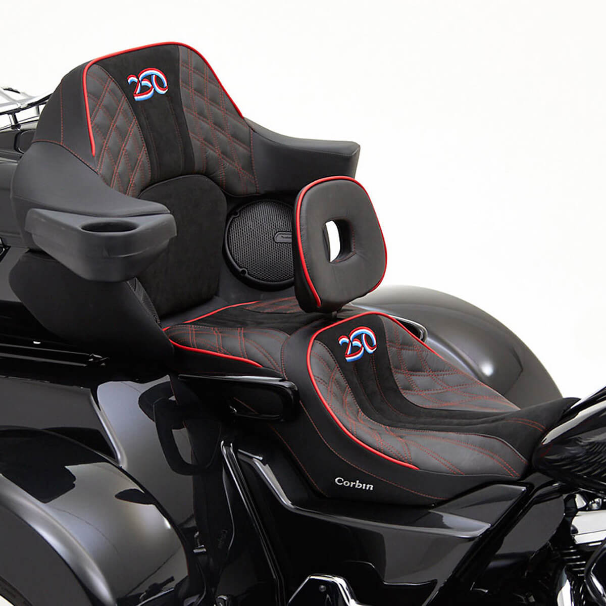 椅子 HAL Corbin Dual Touring Seat, No Heat for Harley Street Glide Trike