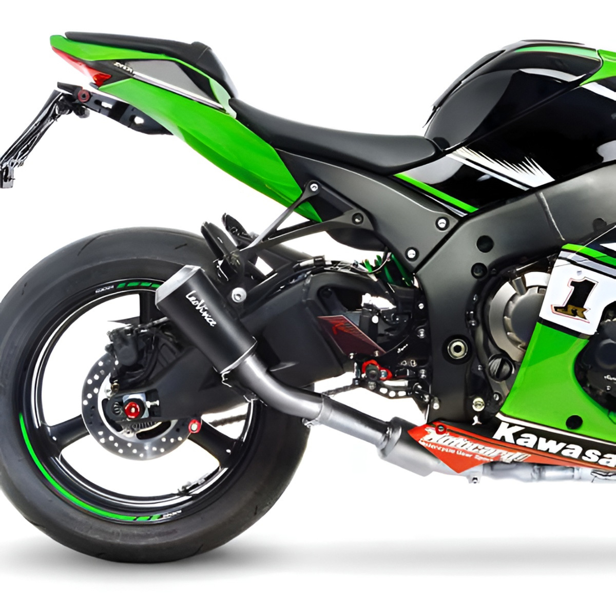 LeoVince LV-10 Slip-on Exhaust, Black for Kawasaki Ninja ZX-10R/RR '16 ...