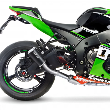 view LeoVince LV-10 Slip-on Exhaust, Black for Kawasaki Ninja ZX-10R/RR '16-'23