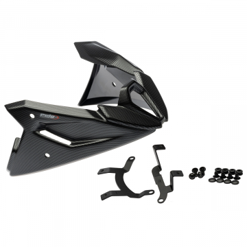 view PUIG Engine Spoiler Carbon Look for KTM 125 Duke 2021+