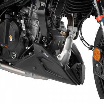 view PUIG Engine Spoiler Matte Black for KTM 125 Duke 2021+