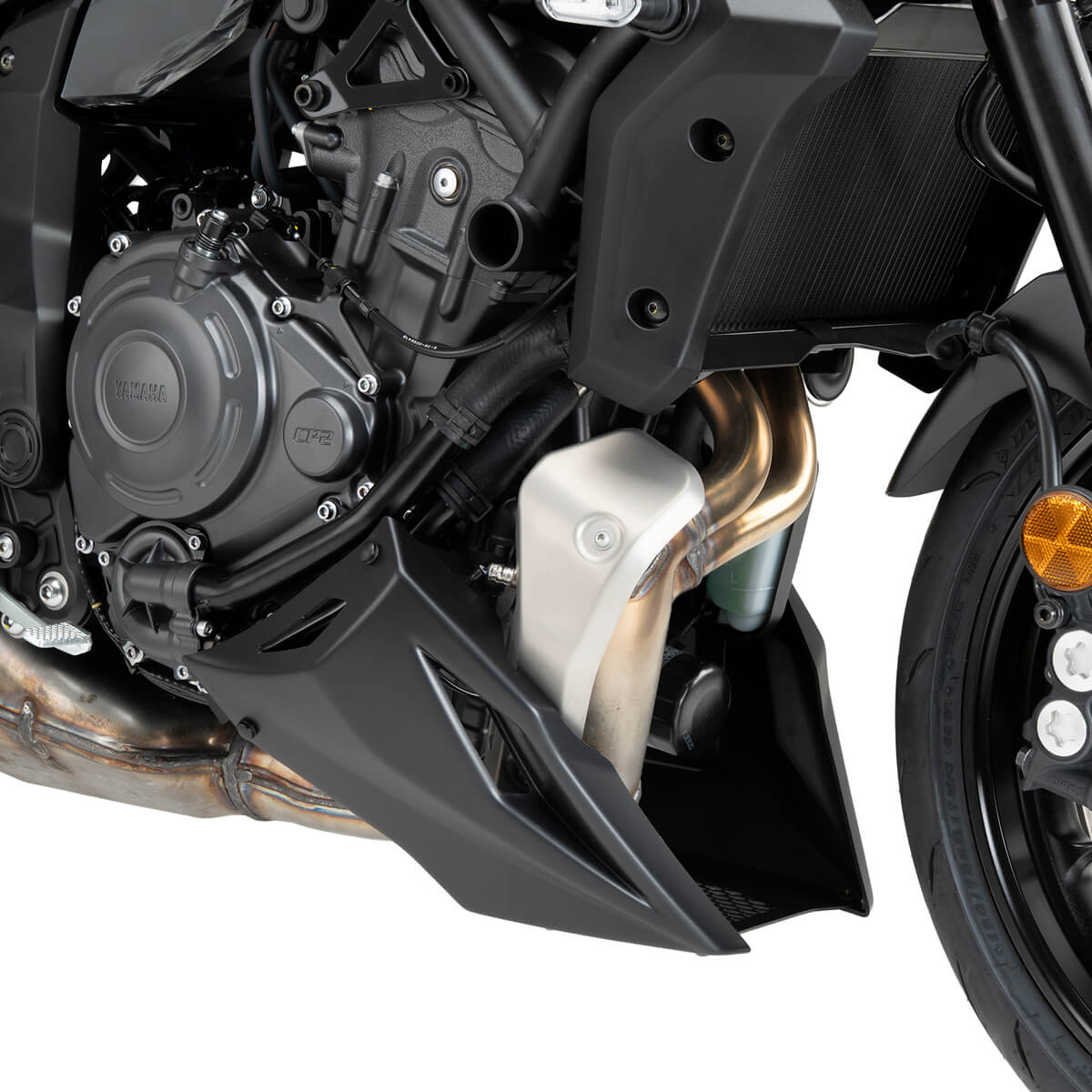 PUIG Engine Spoiler Matte Black for Yamaha MT-07/Tracer 7 2025+