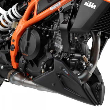 view PUIG Engine Spoiler Matte Black for KTM 390 Duke 2021+