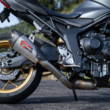 view Yoshimura AT2 Stainless Slip-on Exhaust for Honda CB1000 Hornet 2025+