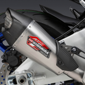 view Yoshimura AT2 Stainless Slip-on Exhaust for Yamaha MT-10 2022+