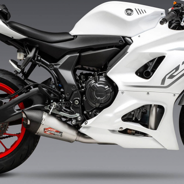 view Yoshimura AT2 Full Exhaust for Yamaha YZF-R7 2022+ & MT-07 2018+