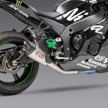 view Yoshimura AT2 Stainless 3/4 Exhaust for Kawasaki ZX-10R/RR (2021-2025)