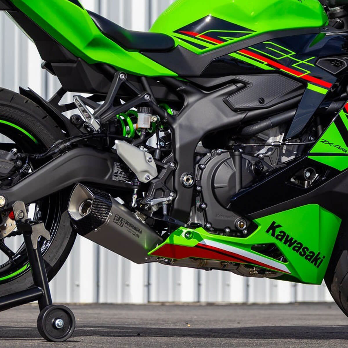 Yoshimura Hepta Force Full Exhaust, TSS Satin Finish for Kawasaki
