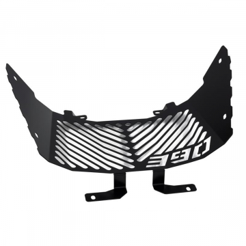 view Zieger Logo Radiator Guard, Black for KTM 390 Adventure 2025+
