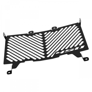 view Zieger Logo Radiator Guard, Black for CFMoto 450 MT 2024+