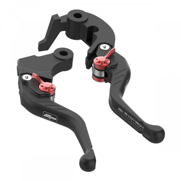 view Evotech Evo Short Brake and Clutch Lever Set for Yamaha Tracer 9/GT/GT+ 2025+