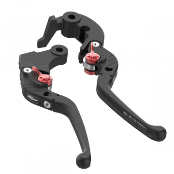 view Evotech Evo Folding Clutch and Brake Lever Set for Yamaha MT-09/SP & XSR900 2024+