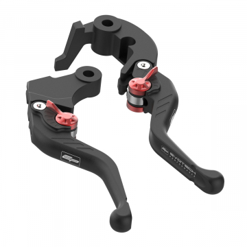 view Evotech Evo Short Brake and Clutch Lever Set for Yamaha MT-09/SP & XSR900 2024+