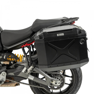 view Hepco & Becker Cutout Side Carrier w/ Black Cases for Ducati Multistrada V2/S 2025+