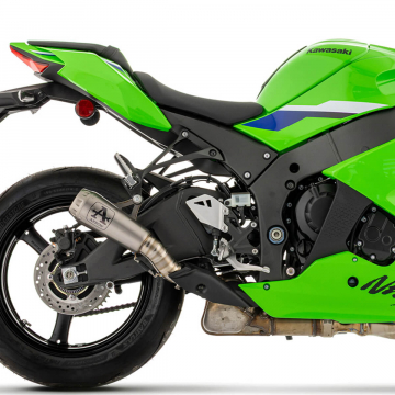 view Arrow Pro-Race Slip-on Exhaust, Nichrome for Kawasaki Ninja ZX-10R / RR 2026+