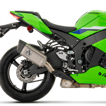 view Arrow Pista Slip-on Exhaust, Titanium for Kawasaki Ninja ZX-10R / RR 2026+