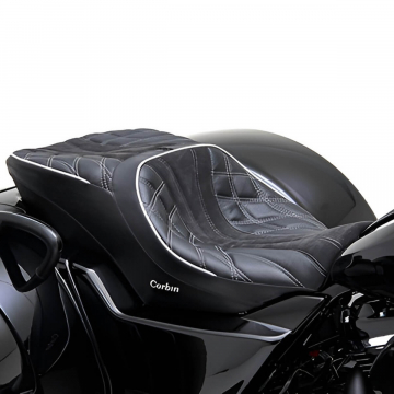view Corbin Dual Touring Seat, with Heat for Harley Road Glide 3 2026+