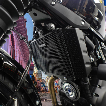 view Evotech Radiator Guard for Royal Enfield Himalayan & Guerrilla 450 2024+
