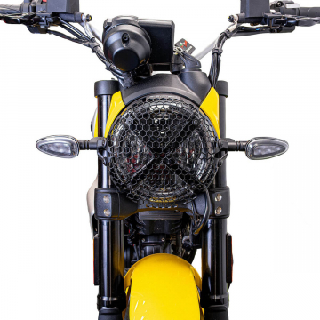 view Evotech Headlight Guard for Ducati Scrambler Full Throttle//Nightshift/Icon 2023+