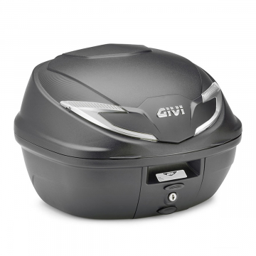 view Givi B39NT Tech Monolock Top Case Black with Silver Reflectors, 39 Liter